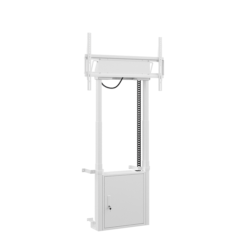 Hagor HP Twin Lift FW-W 8252 - Boden-Wand-Montage motorischer Display-Lift 55-86" - max. 120 kg - VESA 900x600 - 980 mm Hub - weiß
