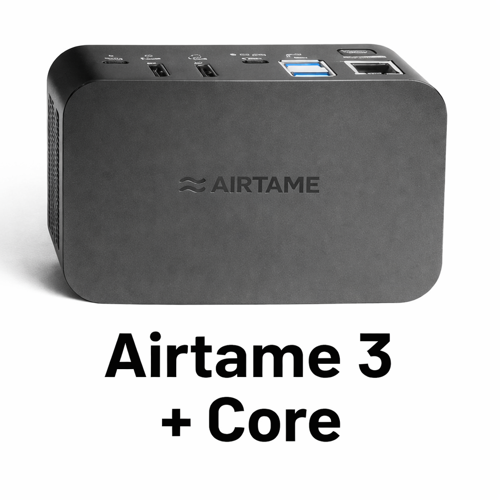 Airtame 3 Core – Screen-Sharing & Digital Signage - 4K & PoE+ - 3 Jahreslizenz