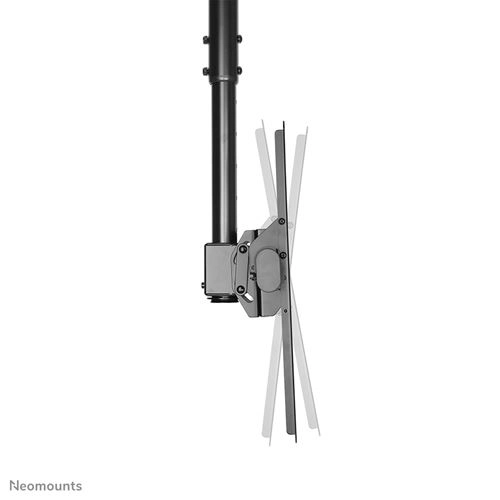 Neomounts NM-C440BLACK - Deckenhalterung 32-60" - max. 50 kg - VESA 400x400 - Schrägdecken-geeignet - 360° Schwenk - H 56-91 cm - schwarz