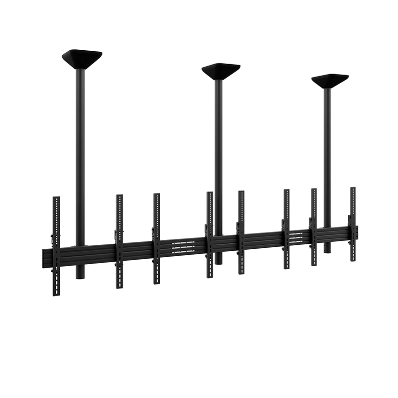 Hagor CPS Menuboard D4P 46-65" - Deckenhalterung 4 Displays Portrait - max. 40 kg je Screen - VESA 400x600 - neigbar - schwarz