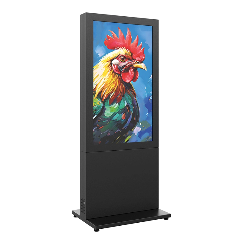 Hagor HP Kiosk 55" FS - Indoorstele 55" Portrait - abschliessbar mit Mini-PC-Fach - Graphit