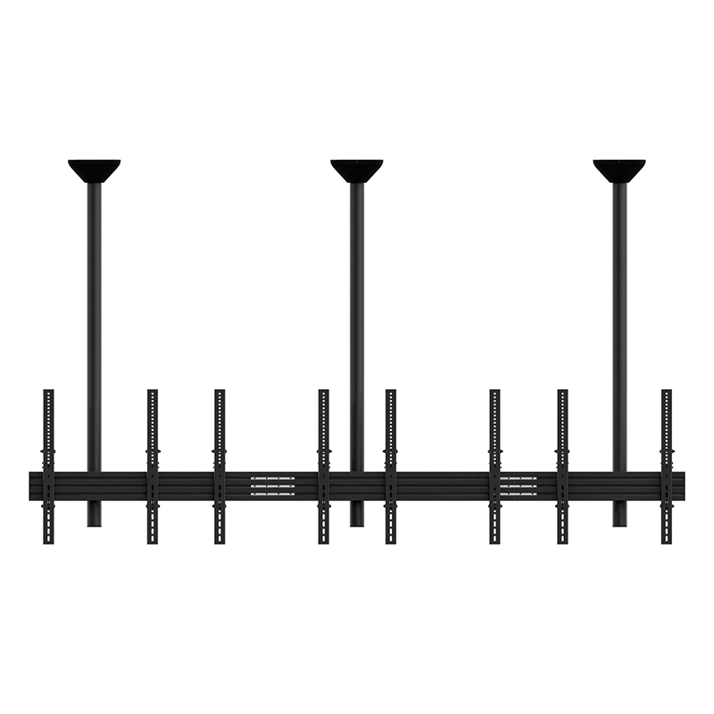 Hagor CPS Menuboard D4P 46-65" - Deckenhalterung 4 Displays Portrait - max. 40 kg je Screen - VESA 400x600 - neigbar - schwarz