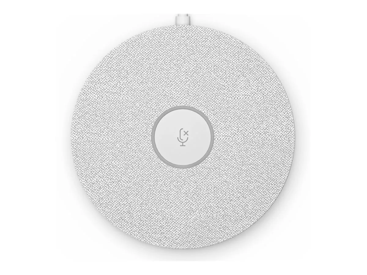 Logitech Rally Mic Pod Weiß - Modulares Erweiterungsmikrofon