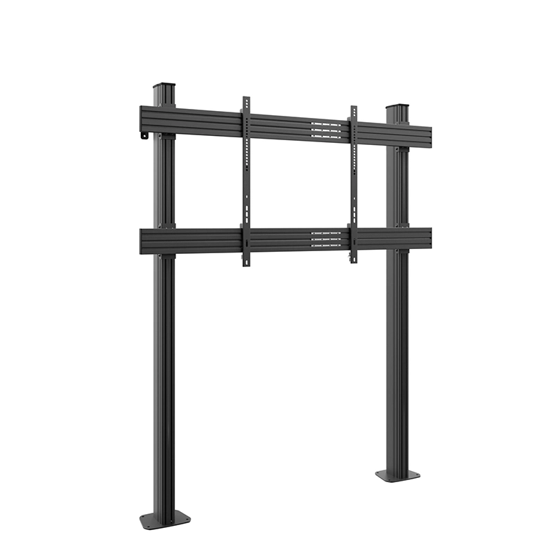 Hagor CPS Floor-Wall Single 3348 - Boden-Wandhalterung 86-110 Zoll - höhenverstellbar - Landscape - bis 150 kg - VESA 200x200-1500x800 - schwarz