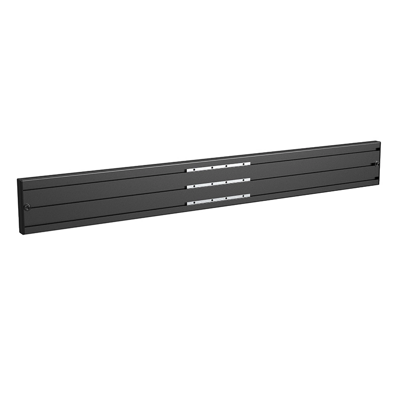 Hagor CPS Alu Rail 1000 mm 3212 - comPROnents Aluminiumschiene - inkl. Endkappen, Verbinder und Kabelclips - schwarz