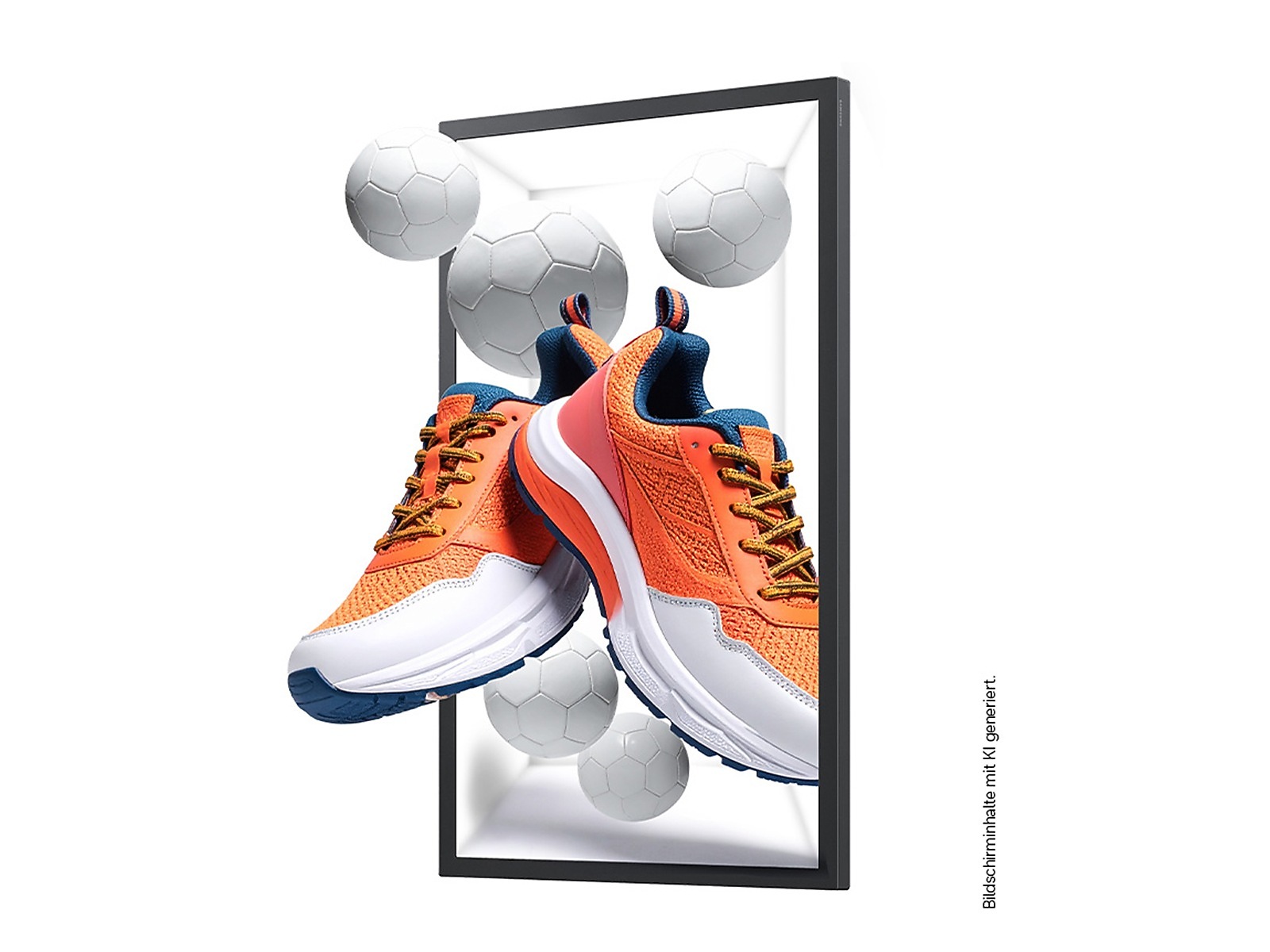 Samsung SM55HX - 55" Spatial Signage Display - 4K UHD - 500 cd/m² - 24/7 - Tizen 7.0 - brillenloser 3D-Effekt - IP5X - Portrait-Only - VESA 200x200 - schwarz