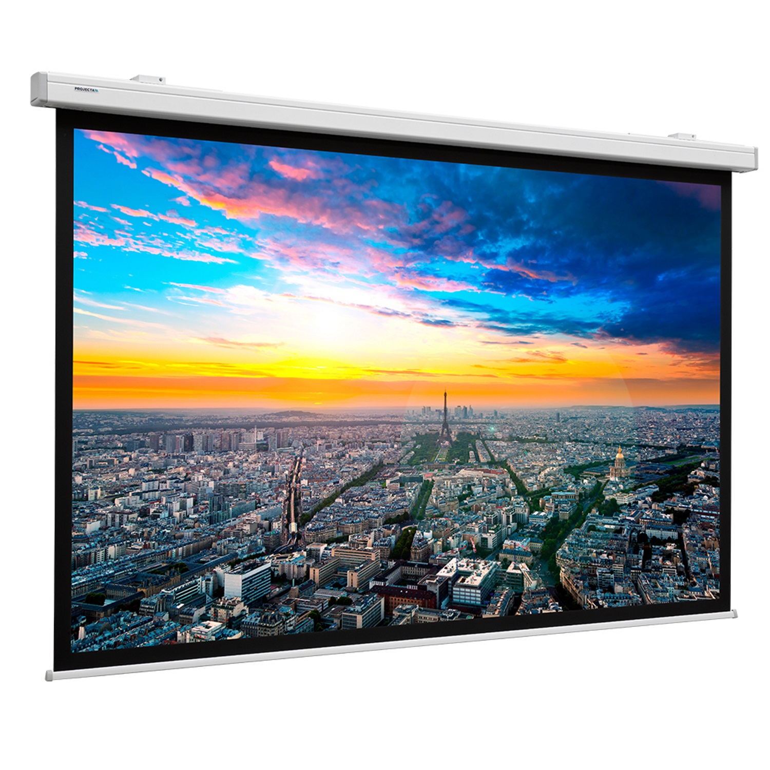 Da-Lite Compact Electrol 300 x 191 cm - 16:10 - Mattweiß - Motorleinwand für Wand- und Deckenmontage - RAL 9016