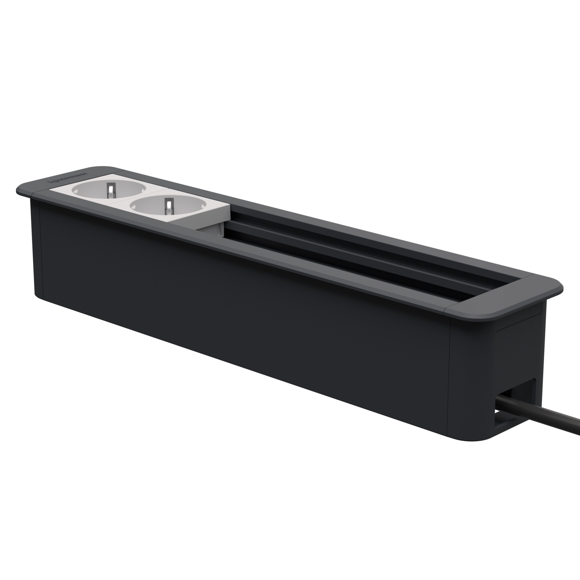 Kindermann CablePort Office frame 6-fach, 2x Strom