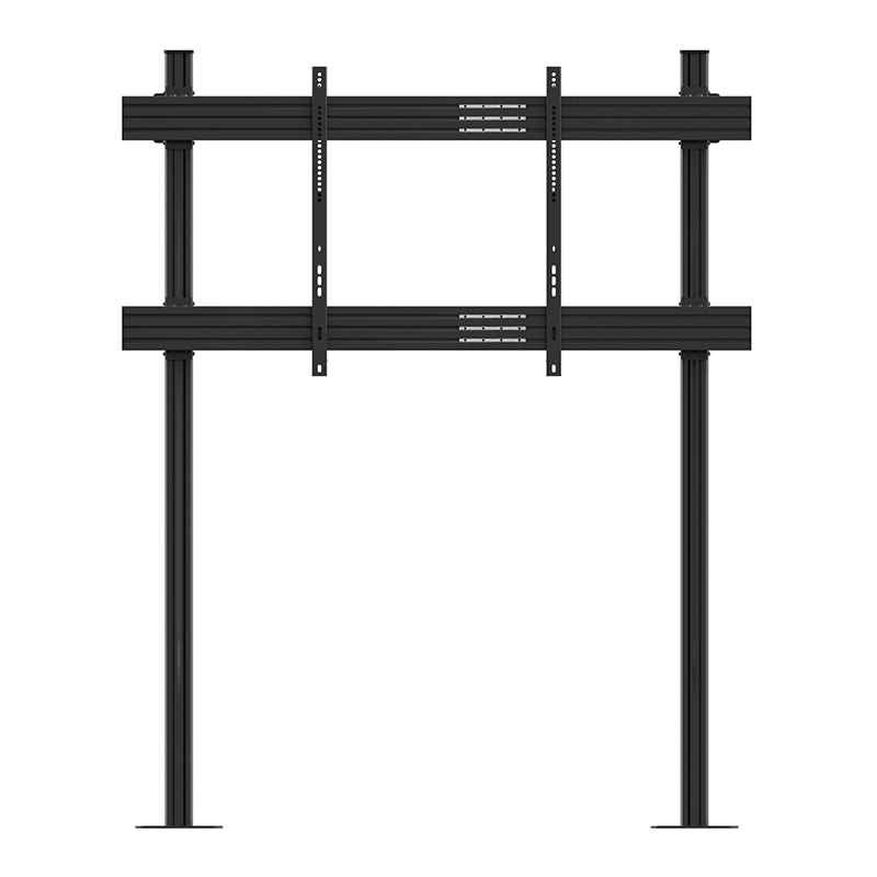 Hagor CPS Floor-Wall Single 3348 - Boden-Wandhalterung 86-110 Zoll - höhenverstellbar - Landscape - bis 150 kg - VESA 200x200-1500x800 - schwarz