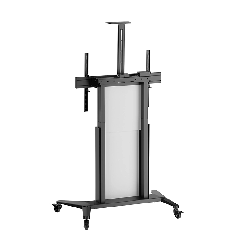 Hagor BrackIT Lift 8280 - Display Rollwagen 55-86 Zoll - neigbar, höhenverstellbar - motorisiert - Landscape - bis 85 kg - VESA 300x200-900x600 - schwarz/weiß