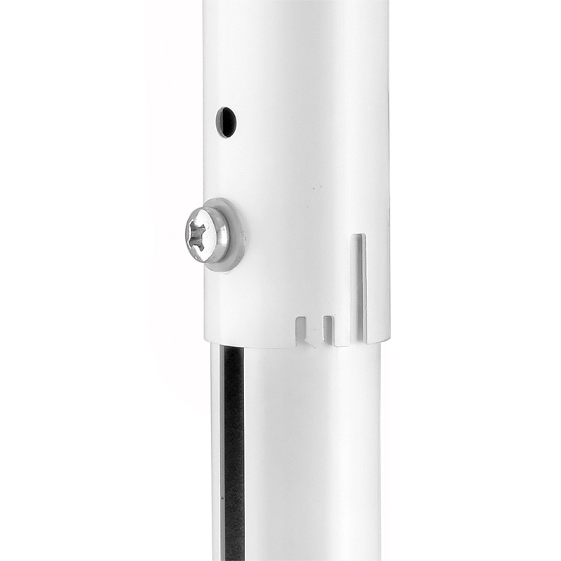 Hagor HA BDH 1200-2000 mm 5808 - Teleskop-Beamerhalterung, 25kg, ±45° Dachschrägen-Gelenk, innenliegende Kabelführung, Weiß