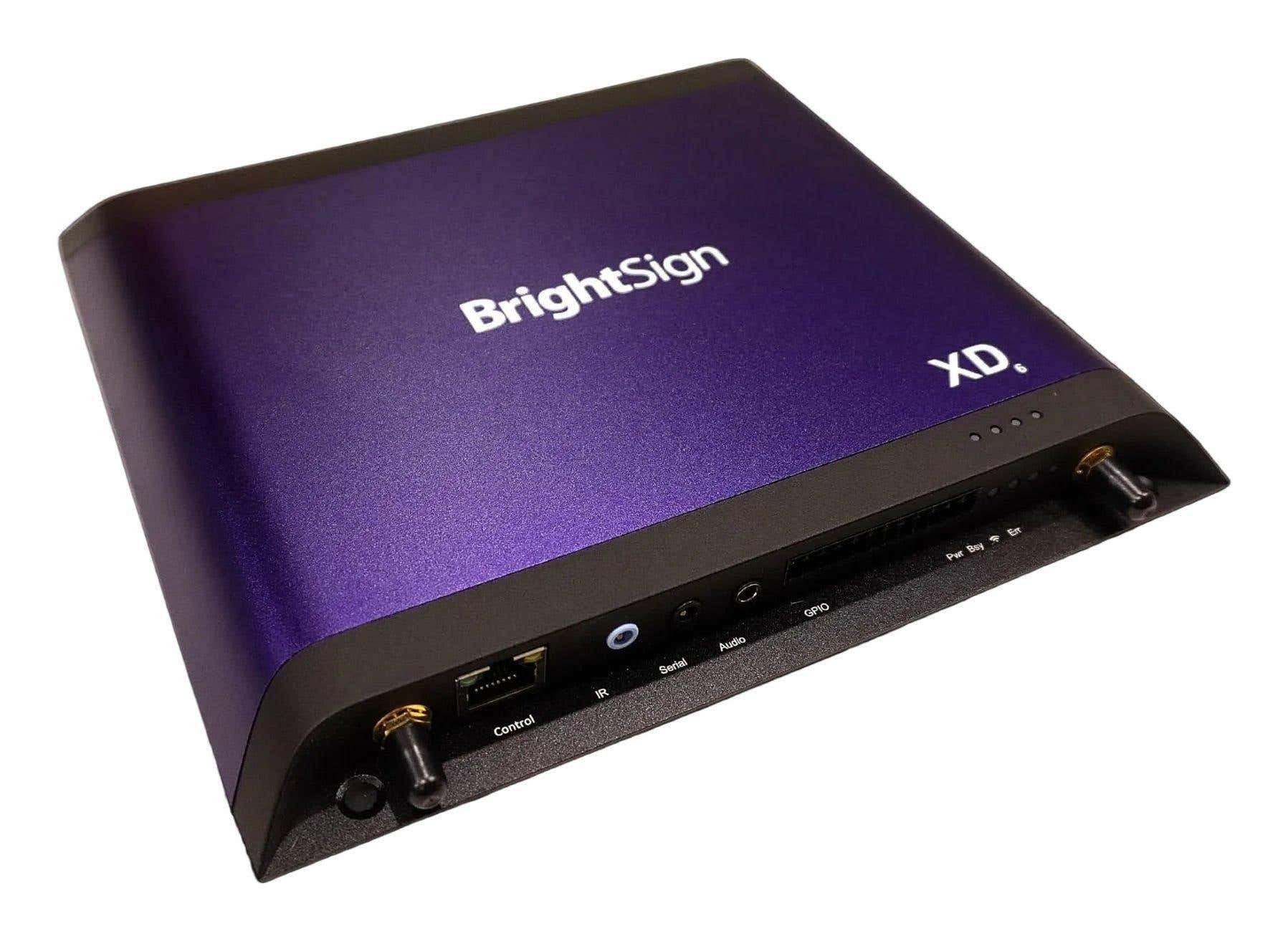 BrightSign XD1036 - 4K Digital Signage Player - Dual-4K - PoE+ - USB-C, RS-232 - BrightSignOS