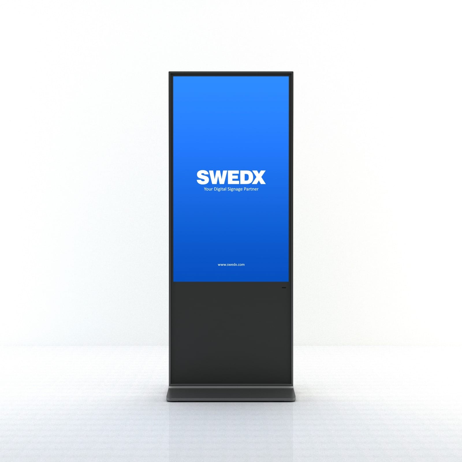 SWEDX Lamina Touch SWLT-55K8-A2-V2 - Touch-Stele 55" Portrait - 4K UHD - 350 cd/m² - 24/7 - Infrarot 10-Punkt-Touch - NO-OS - schwarz