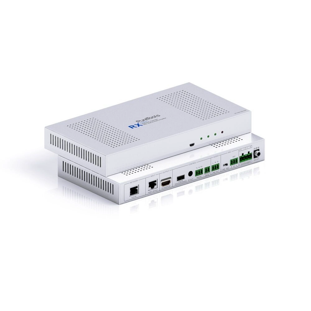 PureTools PT-PK100 - HDBaseT AV-Verteilungssystem Set - Wandanschlussfeld, Receiver, Bedienfeld, 30m, 2x20W