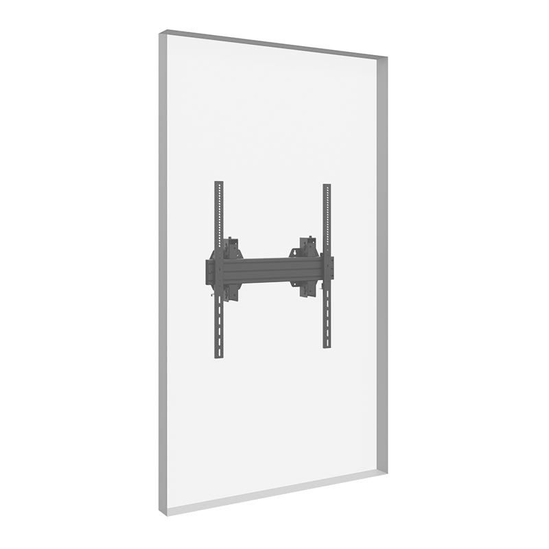 Hagor WH Synchron HD 8433 - Schwerlast-Wandhalterung 65-98" - Portrait - neigbar ±7,5° - max. 150 kg - VESA 600x800 - Schwarz