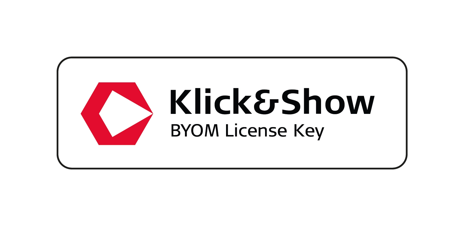Kindermann Klick&Show BYOM License Key - Lizenzschlüssel für K-FleX - hybride Meetings für Teams, Zoom, WebEx, Meet - kein Abo