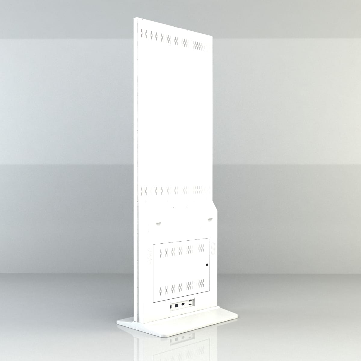 SWEDX Lamina Touch SWLT-50K8-A1-V2 - Touch-Stele 50" Portrait - 4K UHD - 350 cd/m² - 24/7 - Infrarot 10-Punkt-Touch - NO-OS - weiß