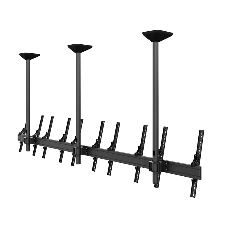 Hagor CPS Menuboard D5P 46-65" - Deckenhalterung 5 Displays Portrait - max. 40 kg je Screen - VESA 400x600 - neigbar - schwarz