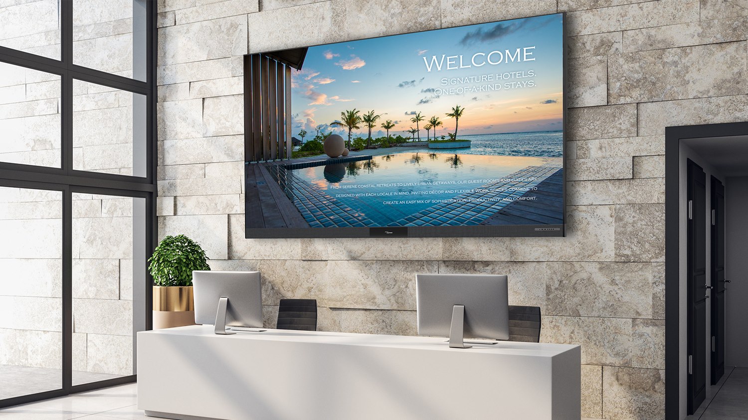Optoma FHDC135 – 135" All-in-One LED Display - Android, COB, 2x30W