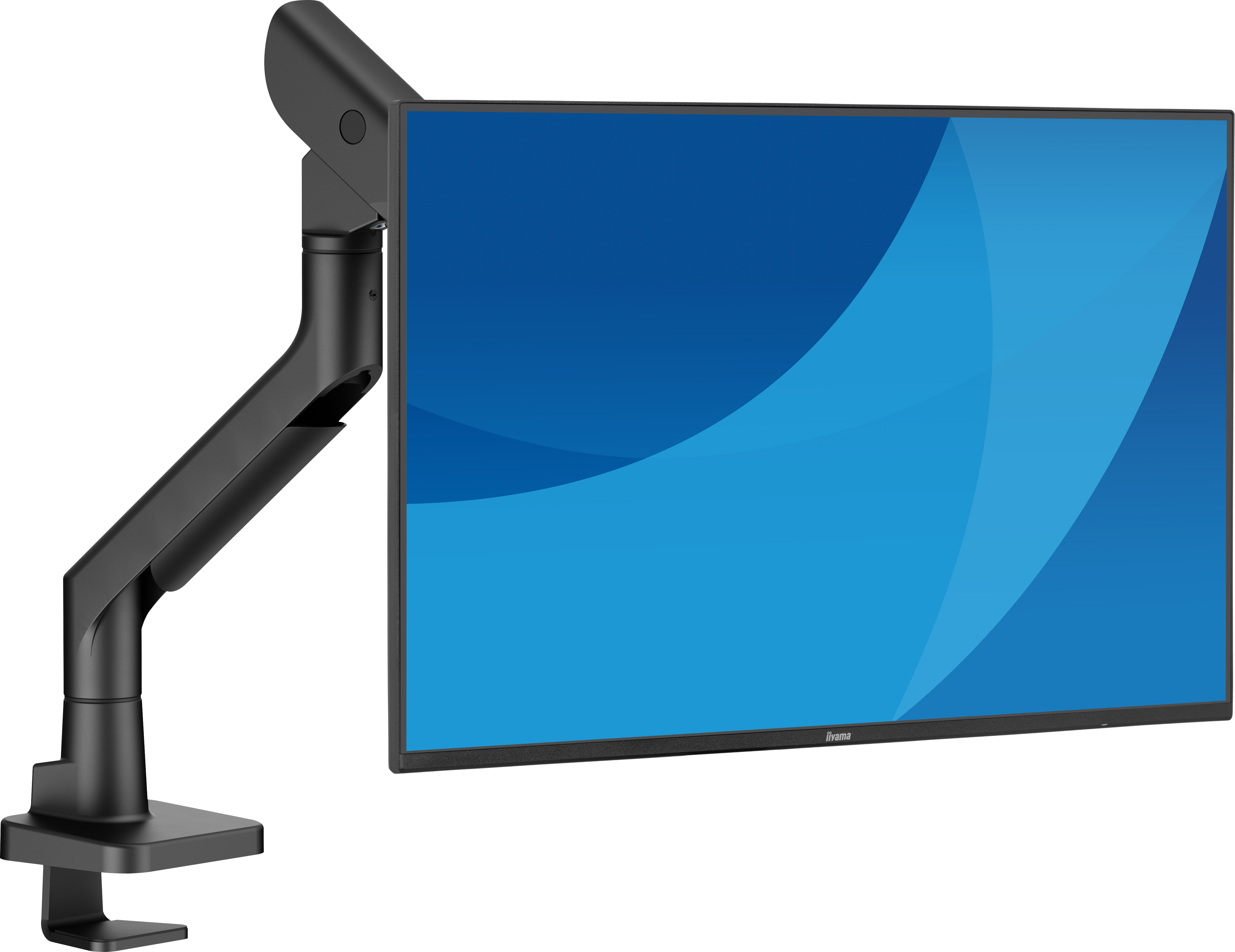 iiyama DS6001C-B1 - Gasfederarm Monitorhalterung, 17-49", bis 27kg, VESA 75x75/100x100, Schwarz
