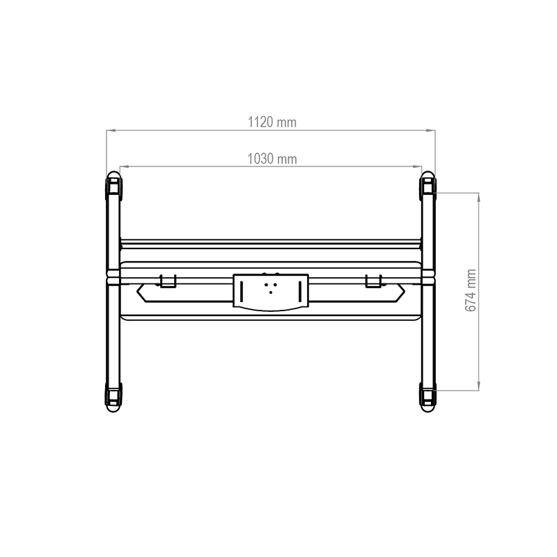 HAGOR BrackIT Stand Scandio Schwarz 8274 - Display-Rollwagen 55-86" - VESA 200×200-900×600 - max. 90 kg - inkl. Kameraaufnahme und AV-Ablage
