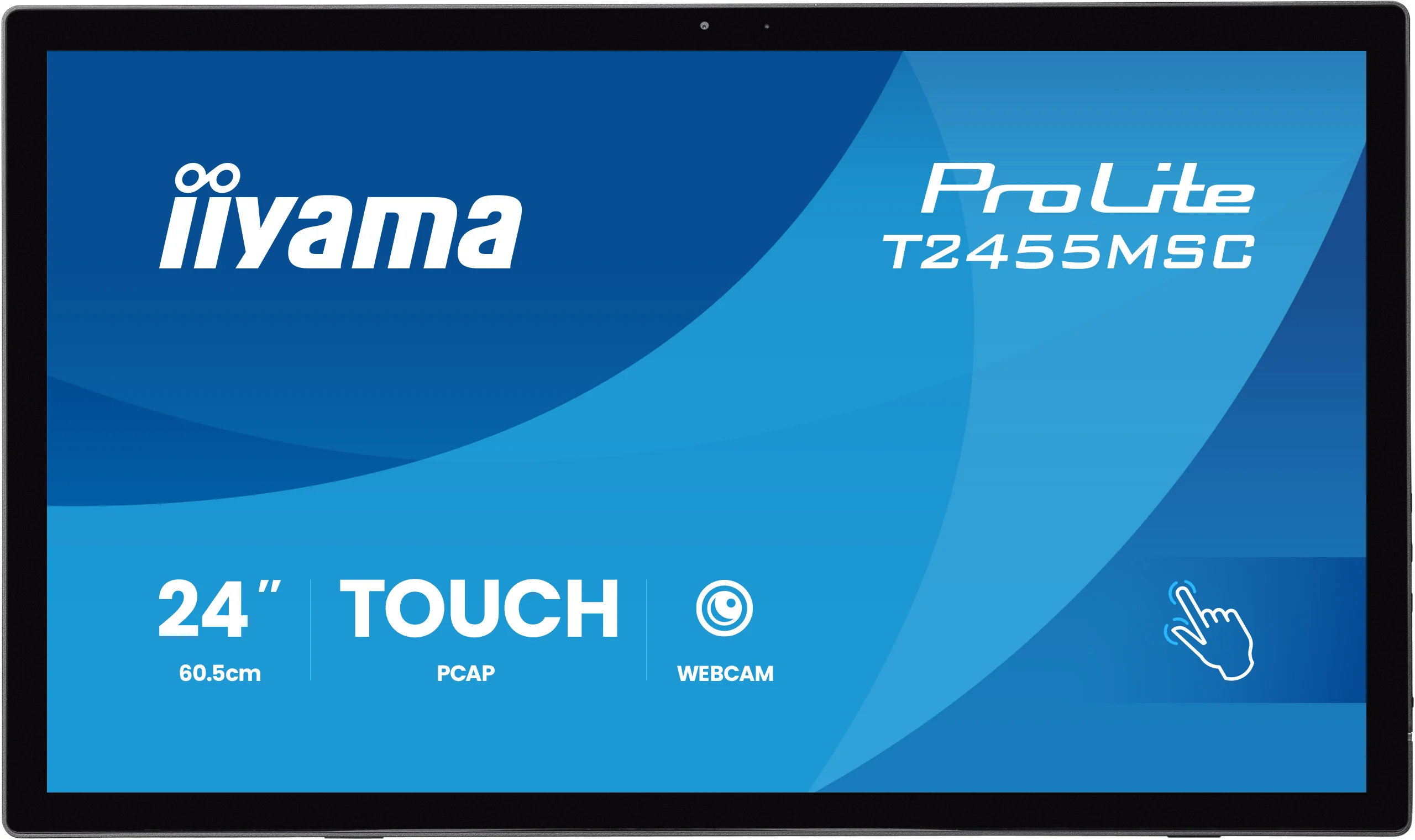 iiyama ProLite T2455MSC-B2 - 24" Touch Display - Full-HD - 360 cd/m² - NO-OS - VESA 100x100 - schwarz