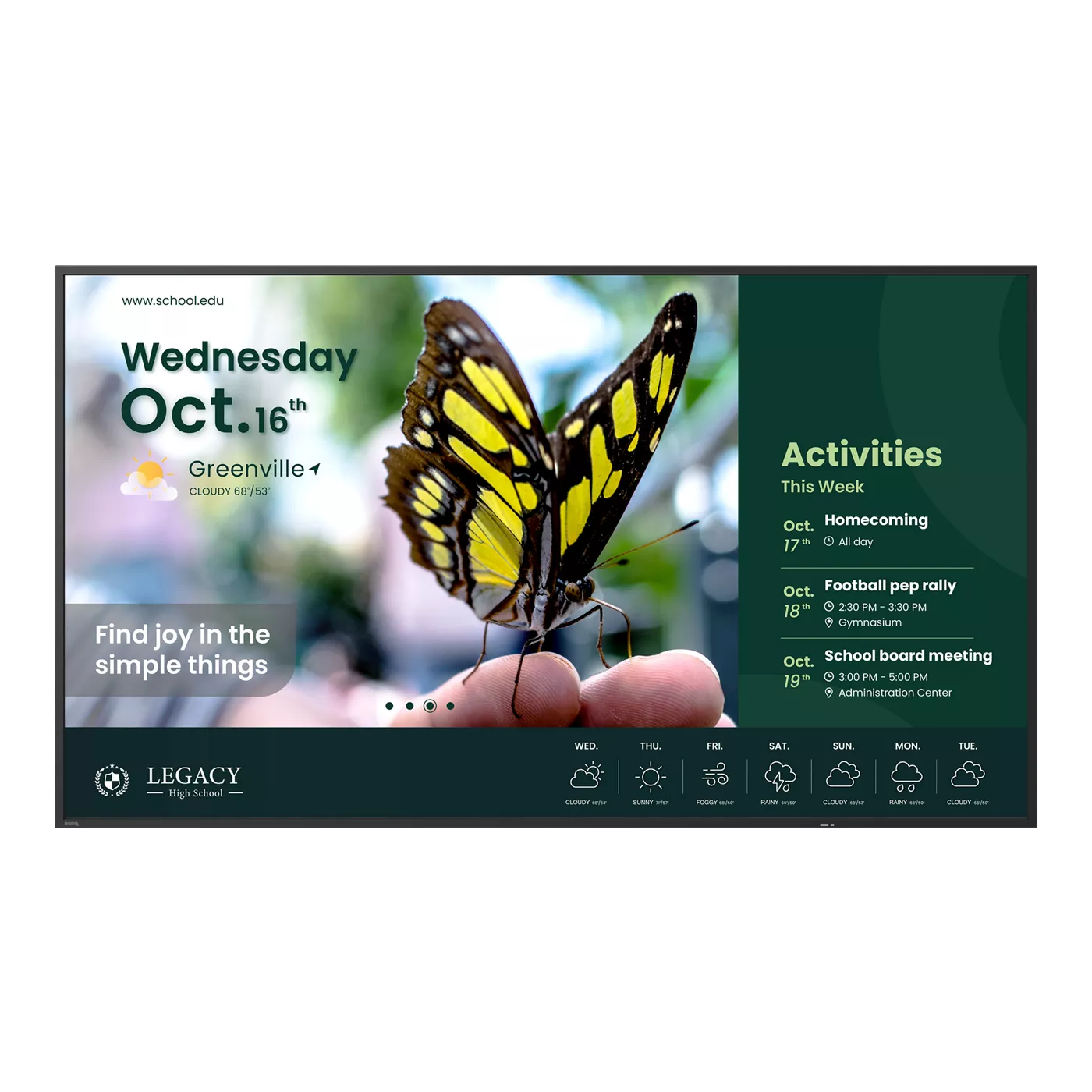 BenQ ST5504 - 55 Zoll 4K Digital Signage Display - UHD ADS - 350 cd/m² - 18/7 - Android 14 - VESA 400x200 - schwarz