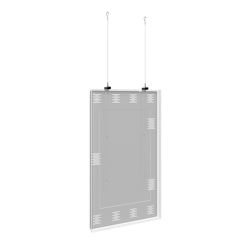 Hagor HP SHF OM55 Portrait - Drahtseilhalterung Deckenmontage - Samsung OM55B / OM55N-S - max. 25 kg - 5 m Seil - schwarz