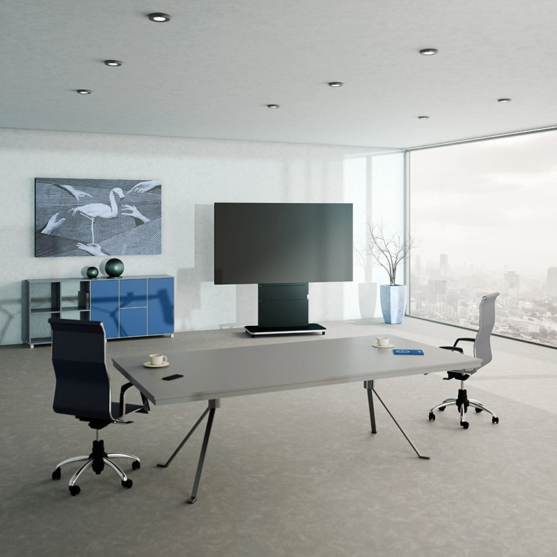 Hagor Pro Tower L Mobiles Standsystem - Display Rollwagen 75-98" - Landscape - neigbar - höhenverstellbar - max. 140 kg - VESA 200x200-900x600 - schwarz