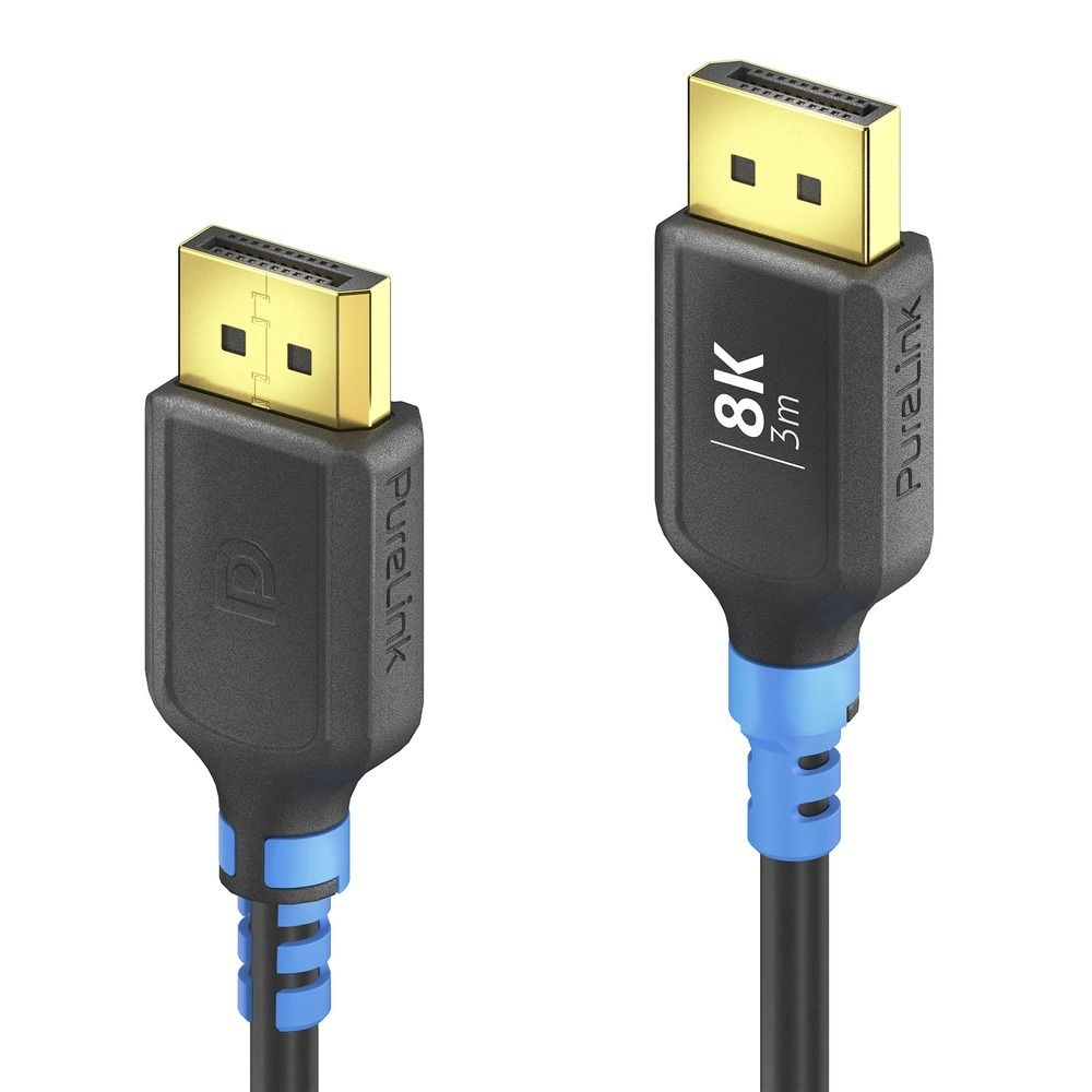 PureLink FlexInstall FI-DP100-030 - DisplayPort 1.4 Kabel - 3,0 m - 8K 60Hz - 32,4 Gbps - HBR3 - blau