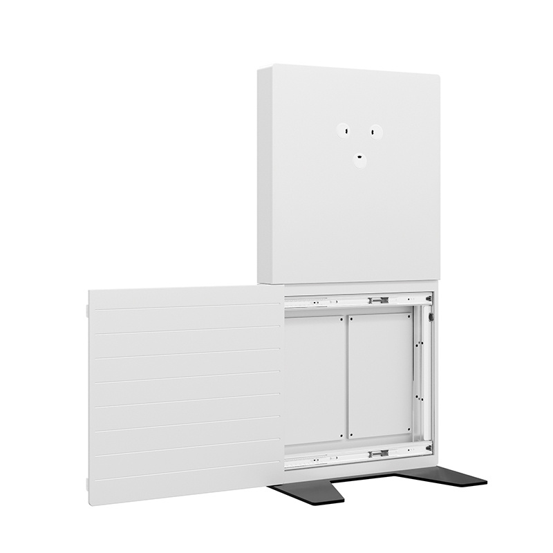 Hagor CON-Line Big FS Cisco WebEx Board Pro 55" 2778 - Medienstele freistehend - displayspezifisches Lochbild - Landscape - VESA-frei - Weiß/Schwarz