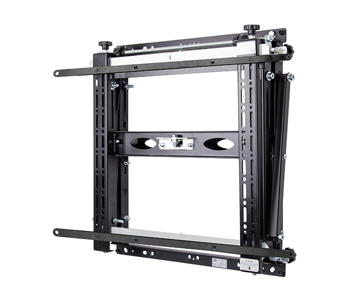 B-Tech BT8310XL - Pop-Out Videowall-Wandhalterung 42-120" - Landscape und Portrait - max. 125 kg - VESA 200x100-600x400 - schwarz