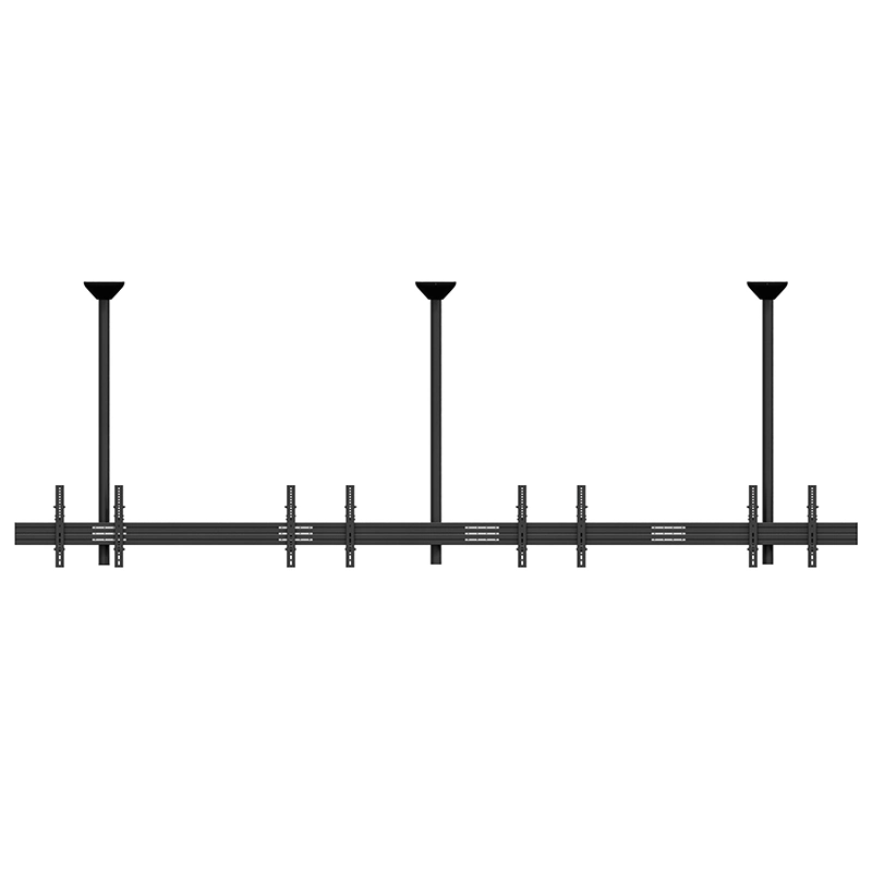 Hagor CPS Menuboard D4L 46-65" - Deckenhalterung 4 Displays Landscape - max. 40 kg je Screen - VESA 600x400 - neigbar - schwarz