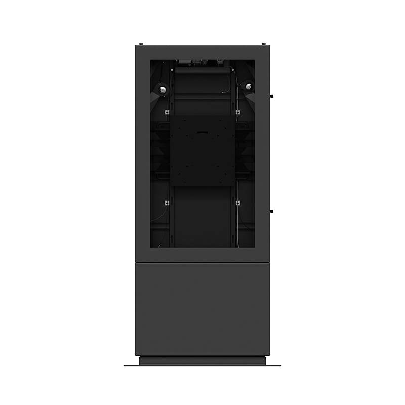 Hagor SOPK 55" Portrait Bundle mit Samsung OM55N-S - Outdoor-Stele komplett - IP65 - 4.000 cd/m² - Heizung und Lüftung - Graphit RAL 7016