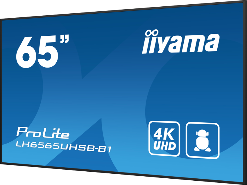 iiyama ProLite LH6565UHSB-B1 - 65" 4K Digital Signage Display, 800 cd/m², Android 11