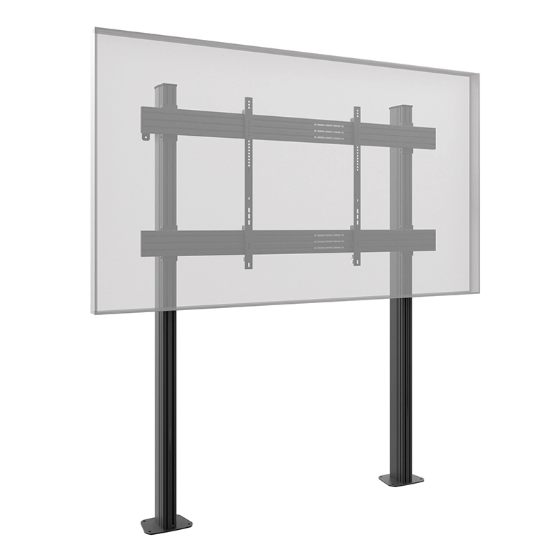 Hagor CPS Floor-Wall Single 3348 - Boden-Wandhalterung 86-110 Zoll - höhenverstellbar - Landscape - bis 150 kg - VESA 200x200-1500x800 - schwarz