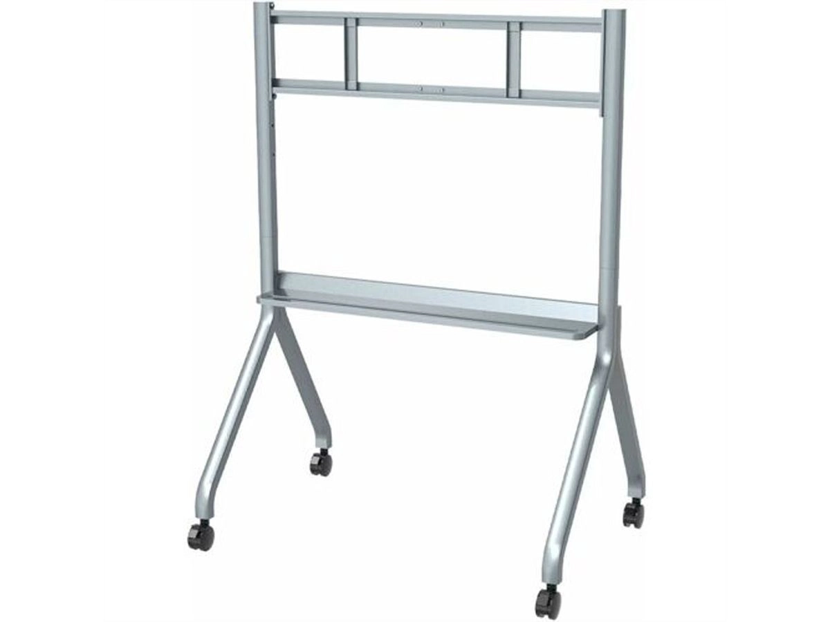 Hisense WH3309-LK - Display Rollwagen 65-86" - fahrbar mit Feststellbremse - mit Tablett - max. 80 kg - silbergrau/schwarz