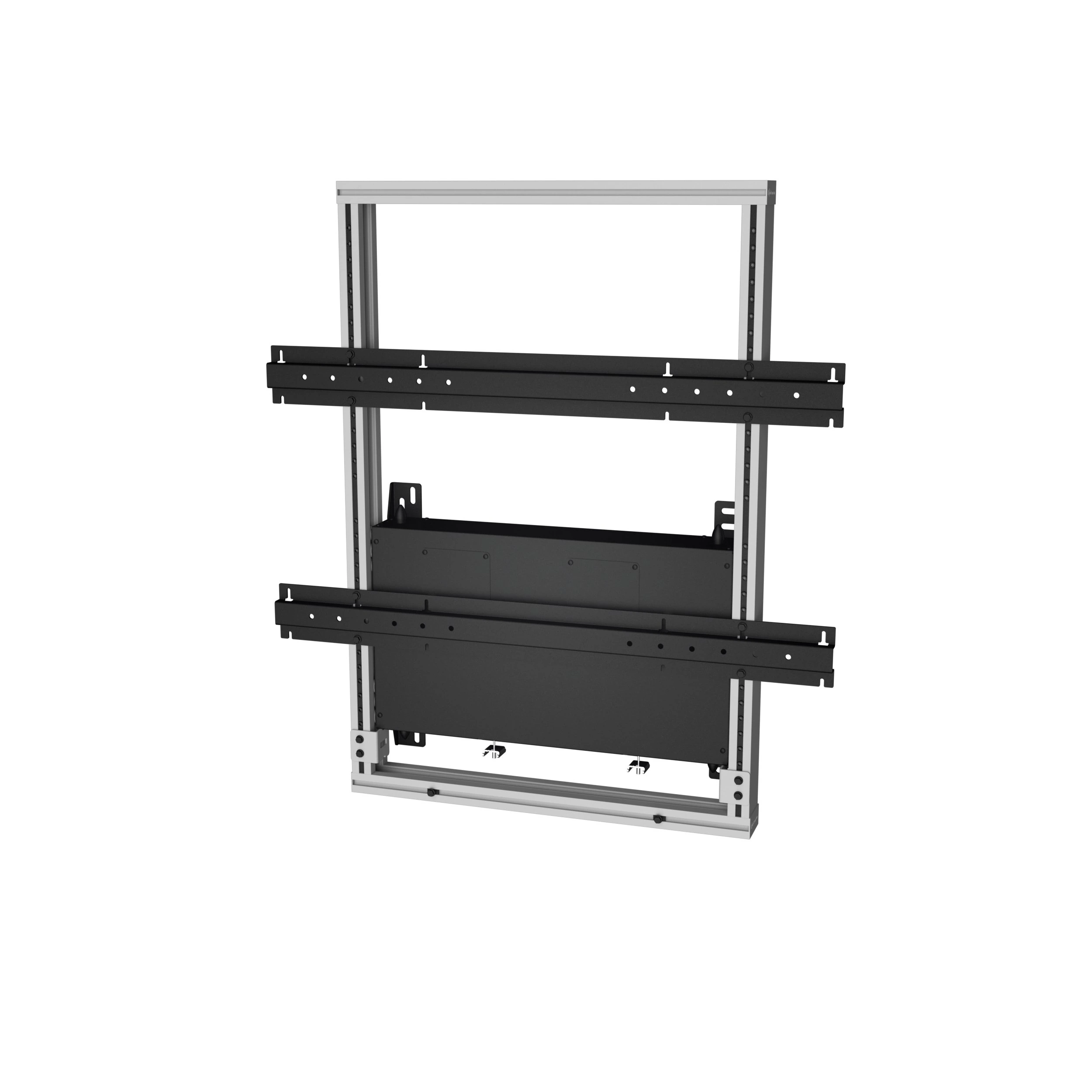 Kindermann DisplayShift² 51-74 4031000502 - manuell höhenverstellbare Wandhalterung für interaktive Displays - 51-74 kg - 75-86" - TÜV - schwarz