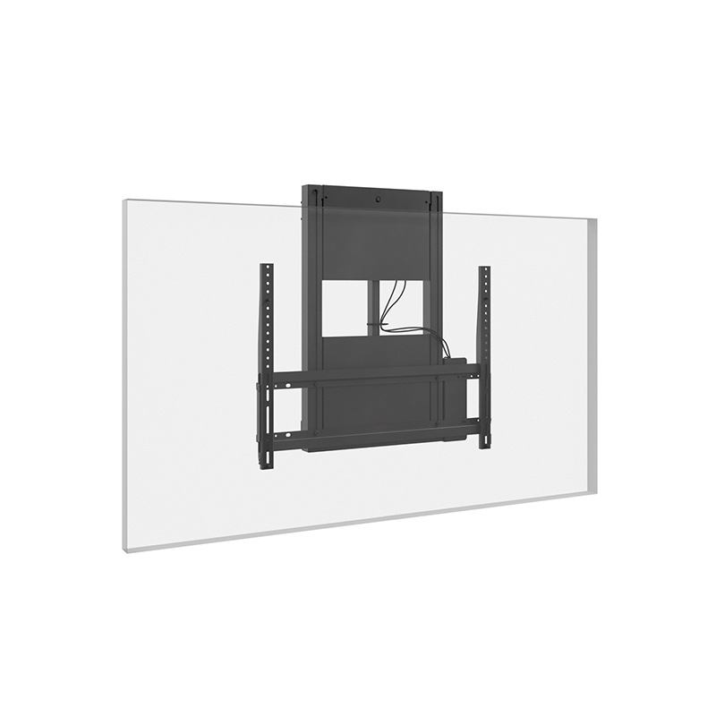 Hagor WH Moto Slim 8423 - Motorisierte Wandhalterung 42-86" - Landscape und Portrait - höhenverstellbar 600 mm Fahrweg - max. 80 kg - VESA 800x600 - Schwarz
