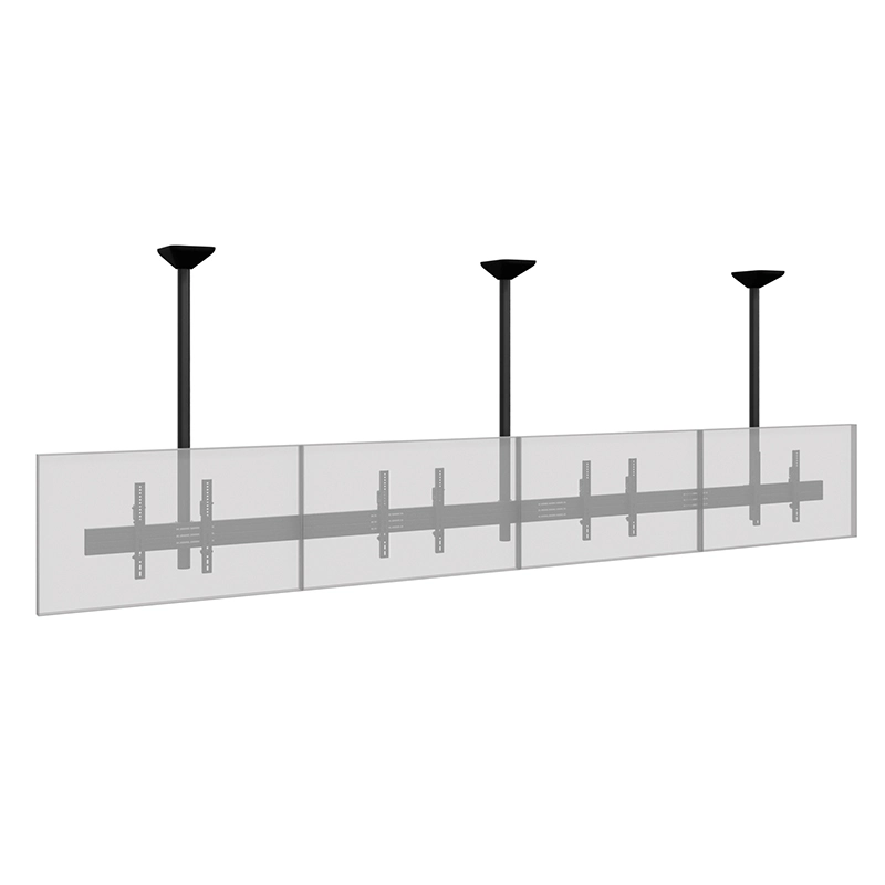 Hagor CPS Menuboard D4L 46-65" - Deckenhalterung 4 Displays Landscape - max. 40 kg je Screen - VESA 600x400 - neigbar - schwarz