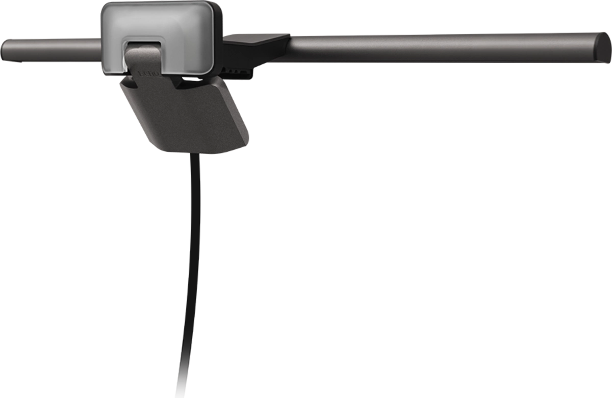 BenQ ScreenBar Halo 2 - Monitor-Lichtleiste mit Hintergrundbeleuchtung - 2.700-6.500 K - Auto-Dimming & Präsenzsensor - kabelloser Controller - USB-C - Dunkelgrau
