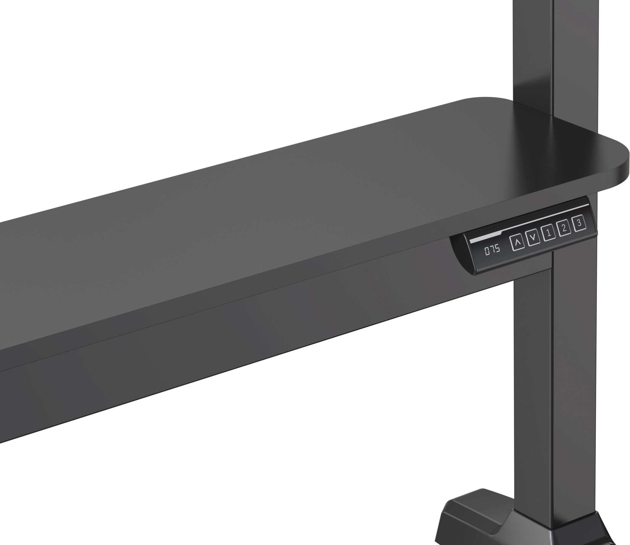 Vision VFM-F15M - Motorisierter Displaywagen, 40-86", 60kg, VESA 800x600, 400mm Motorhub, Videobar-Regal, Schwarz