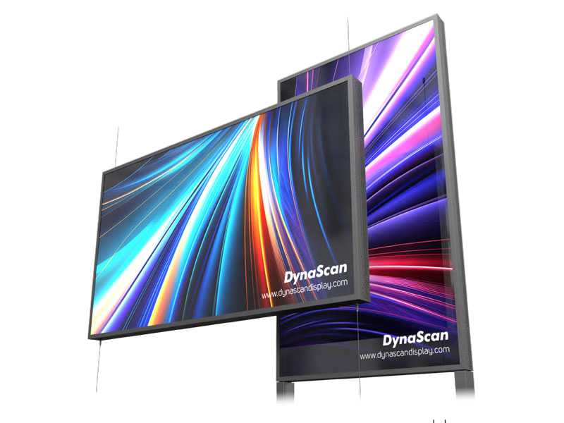 DynaScan DW652LR5-1 - 65 Zoll Schaufenster-Display Semi-Outdoor - 4K UHD 3840 x 2160 - 4000 cd/m² - Clean Back - Android 11 - SDM-Steckplatz - schwarz