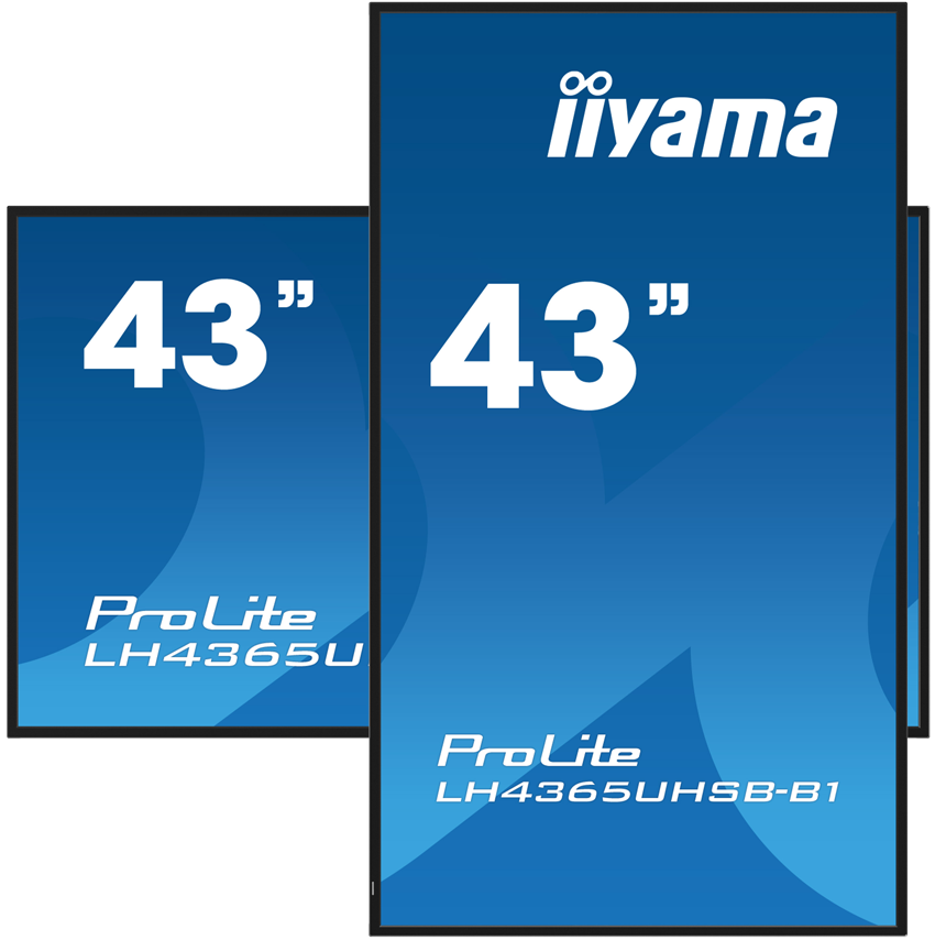 iiyama ProLite LH4365HS-B1AG - 43" 4K Digital Signage Display, 800 cd/m², Android 11