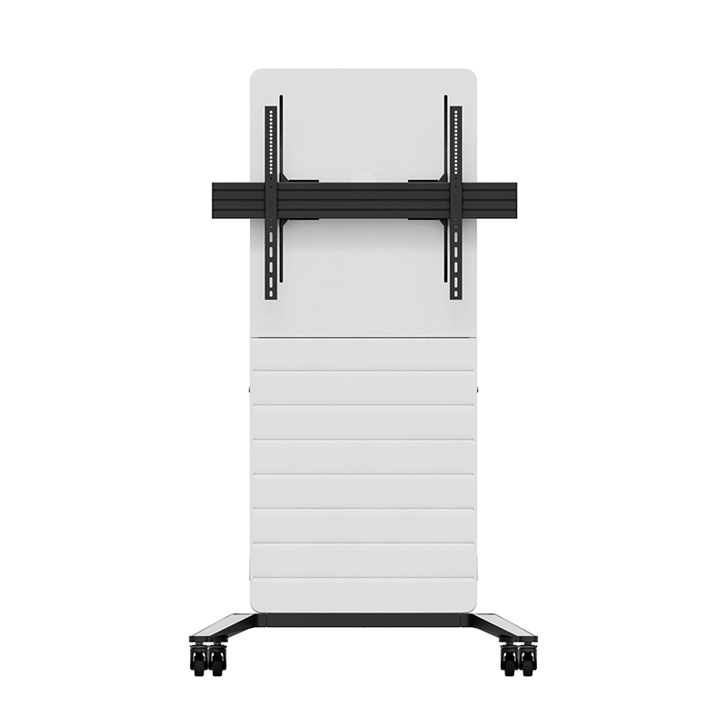 Hagor CON-Line M Lift 55-75" 2813 - Medienstele mobil mit Rollen und elektrischem Lift - 55-75" - Landscape - max. 50 kg - VESA 800x600 - Weiß