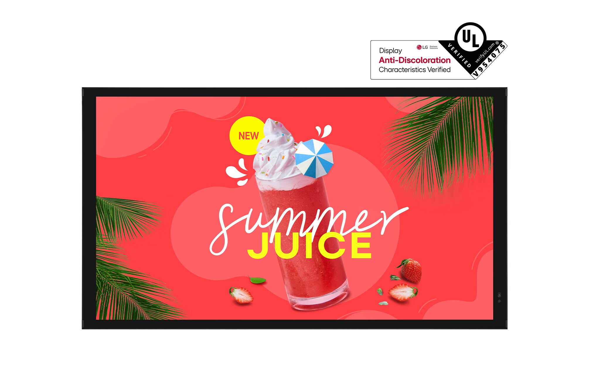 LG 55XE3P-B - 55 Zoll Outdoor Display - Full HD IPS M+ - 3500 cd/m² - 24/7 - webOS 6.1 - IP56 - Schwarz
