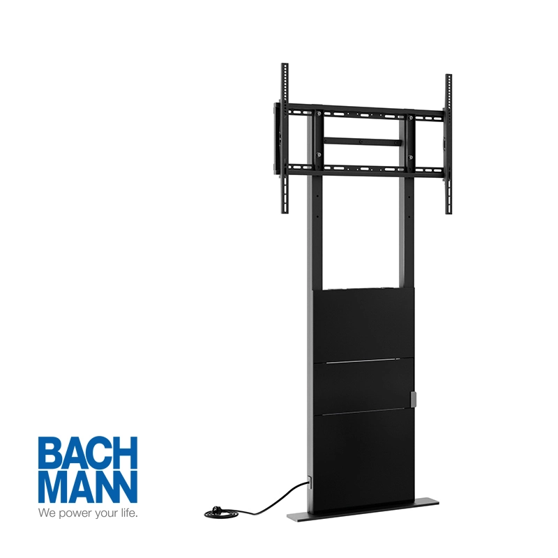 Hagor Pro-Tower Wall 2876 - Boden-Wandhalterung 55-86" - Landscape - neigbar - höhenverstellbar H 1300-1600 mm - inkl. Ablageboard - max. 100 kg - VESA 200x200-800x600 - schwarz