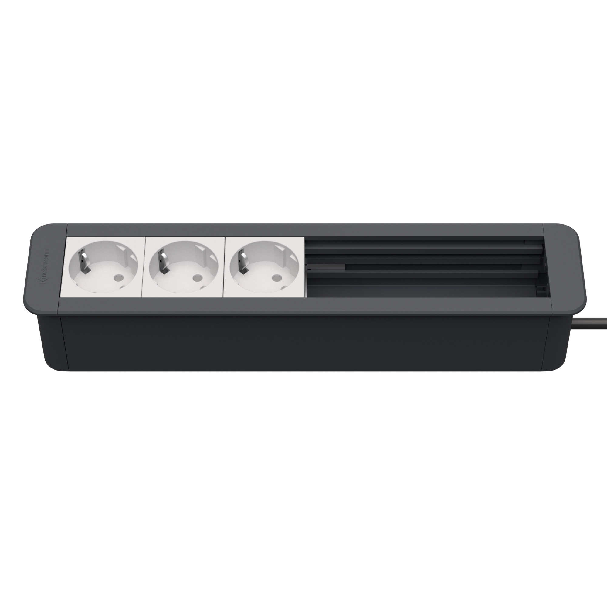 Kindermann CablePort Office frame 6-fach, 3x Strom