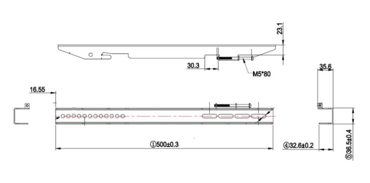 Newline DB04 - Display-Wandhalterung 55-86" - fix - max. 100 kg - nur 63 mm Wandabstand - VESA 800x400 - schwarz