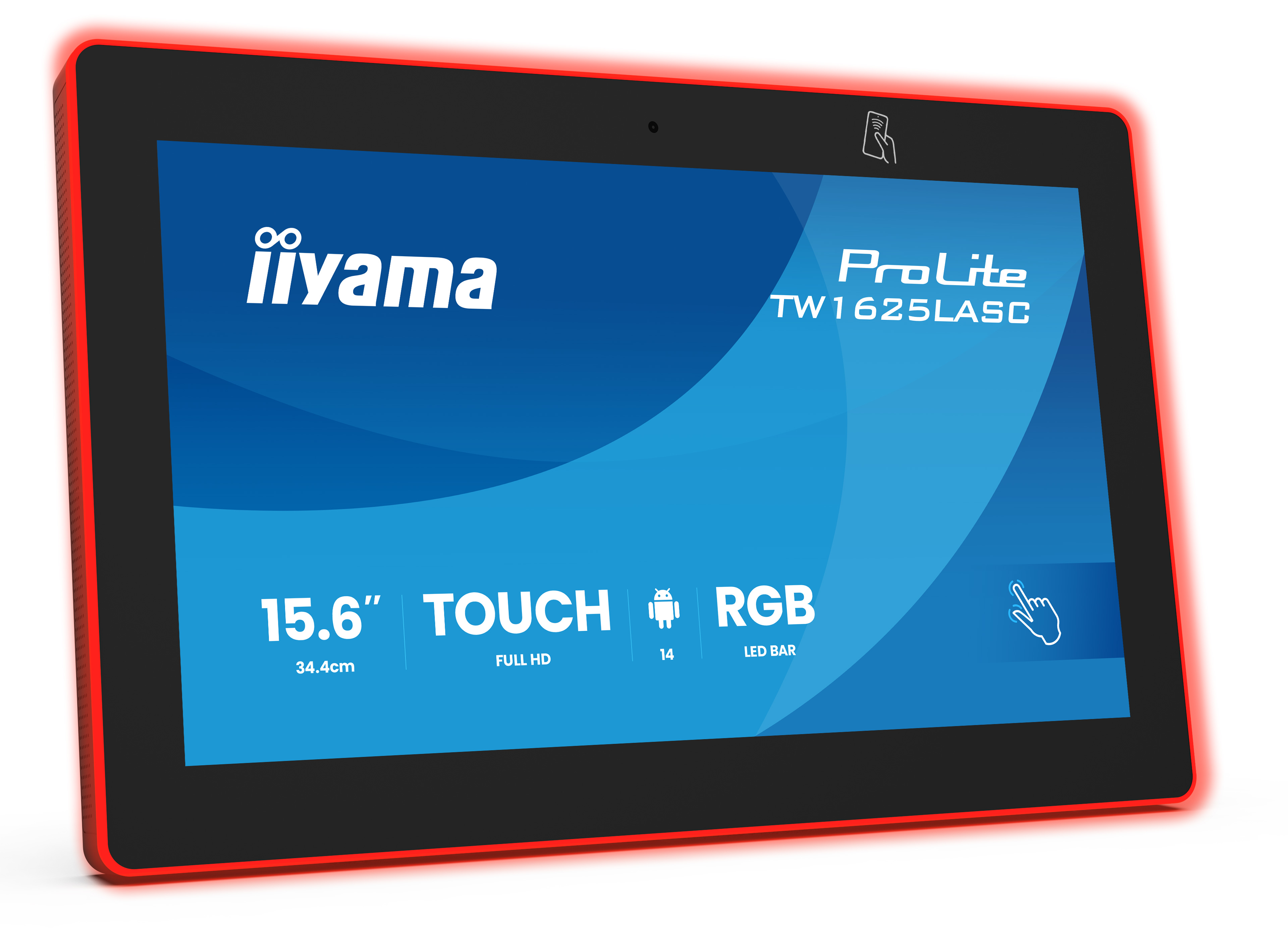 iiyama ProLite TW1625LASC-B3PNR 15,6" Touch-Display – Android 14 – PoE-fähig